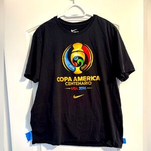 Copa America Centenario Soccer Football Black Shirt New Size XL Rare Pristine